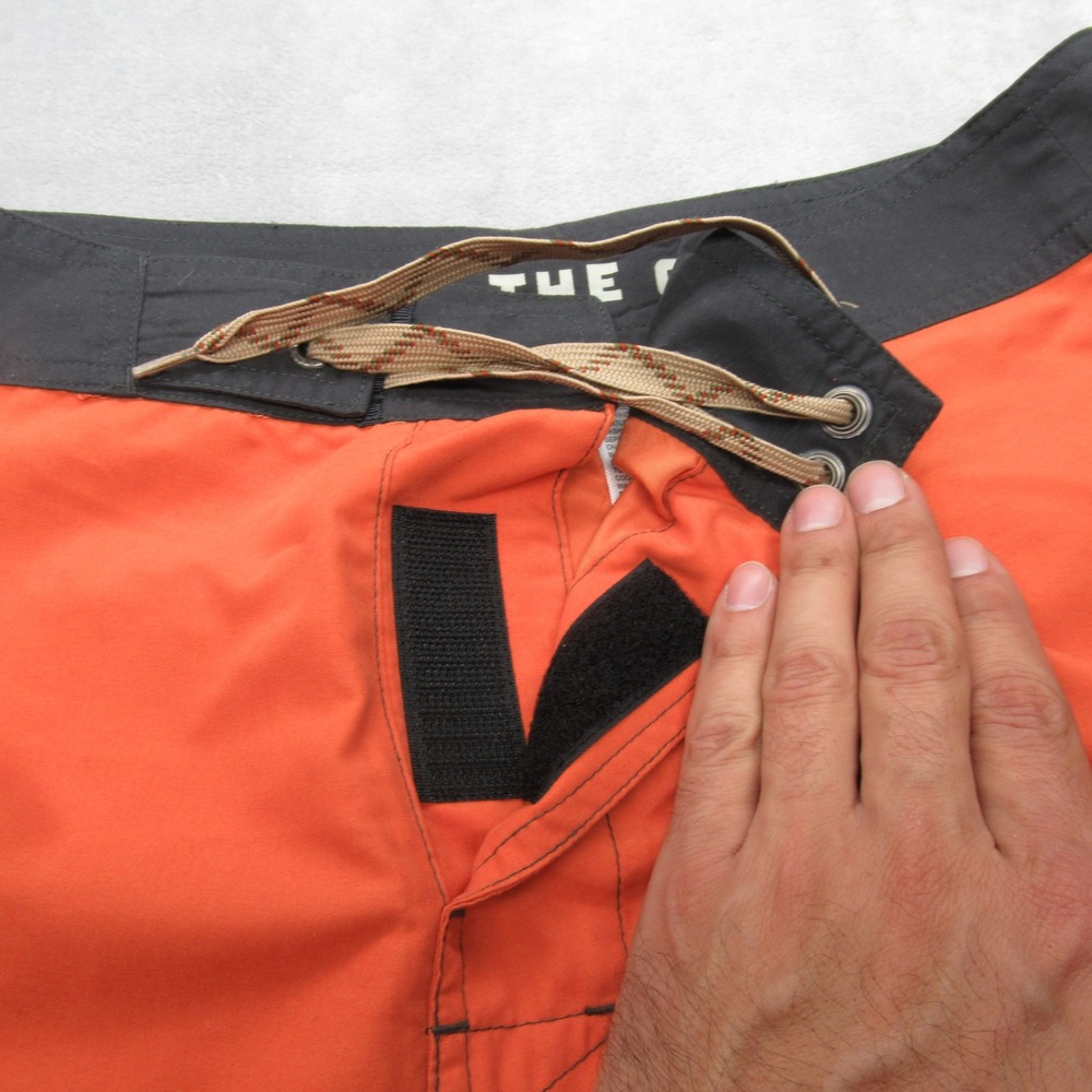 Howler Swim Shorts Mens 33 Orange Pocket Unlined Lace-Up Board Trunks Surfing - Picture 6 of 12